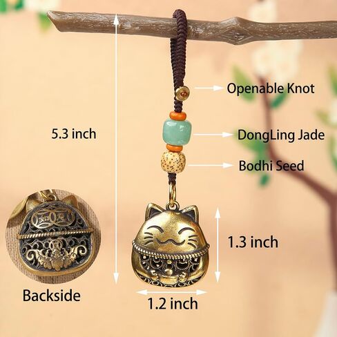 Fazovin Maneki Neko سلسلة مفاتيح Cat Lucky for Women ، سلسلة مفاتيح القط اليابانية للثروة حظا سعيدا السحر حلقة مفتاح in Saudi Arabia
