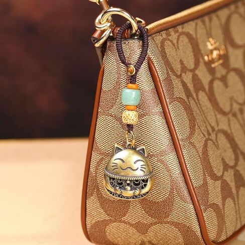 Fazovin Maneki Neko سلسلة مفاتيح Cat Lucky for Women ، سلسلة مفاتيح القط اليابانية للثروة حظا سعيدا السحر حلقة مفتاح in Saudi Arabia