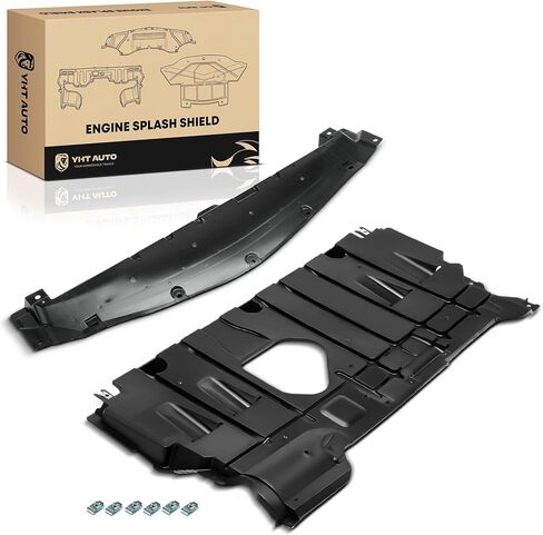 YHTAUTO Front Engine Splash Shield Compatible with Mazda 3/3 Sport 2010-2013 2.0L 2.3L 2.5L, Black Splash Guard Engine Case Guards in Saudi Arabia