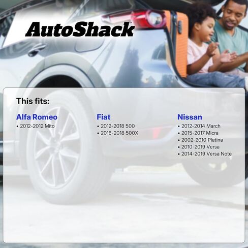 Autoshack Front Wheel Bearings زوج من 2 سائق ومسافر من جانب الركاب للفترة 2010-2019 Nissan Versa 2014-2019 Versa Note 2015-2017 MICRA 2012-2018 FIAT 500 2016-2018 FIAT 500X AWD FWD WB610114PR in Saudi Arabia