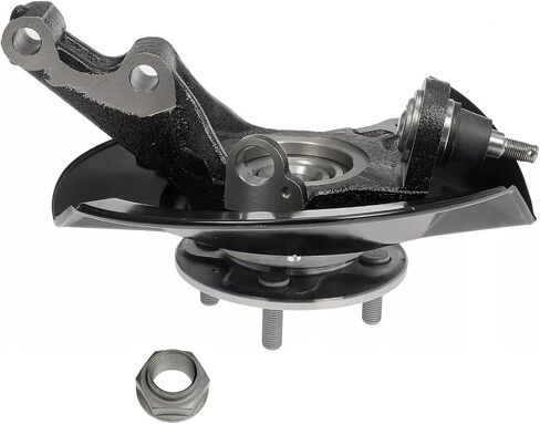 Detroit Axle - 1.7L 2pc Front Steering Knuckles Wheel Bearing Hubs for 03-05 Honda Civic Steering Knuckles and Wheel Bearing Hubs Assembly 2003 2004 2005 Replacement in Saudi Arabia