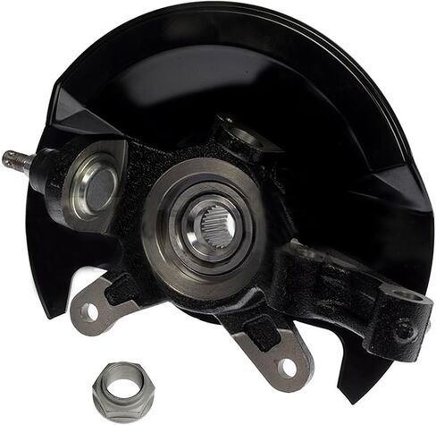 Detroit Axle - 1.7L 2pc Front Steering Knuckles Wheel Bearing Hubs for 03-05 Honda Civic Steering Knuckles and Wheel Bearing Hubs Assembly 2003 2004 2005 Replacement in Saudi Arabia