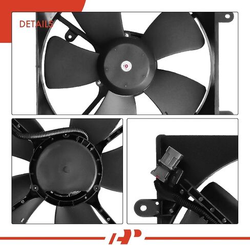A-Premium Engine Radiator Cooling Fan Assembly Compatible with Select Kia Models - Sedona 2002 2003 2004 2005, 3.5L - Replace# 0K52Y15025A, 0K52Y15025B in Saudi Arabia