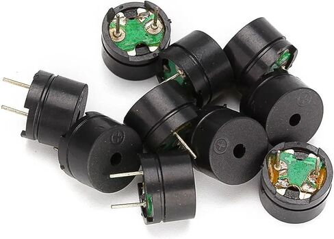 10pcs 3v 5v 12v buzzer active 12095 Piezo Magnetic Long Beep Beep Tone Ringer 12085 السلبي 16R (12 فولت) in Saudi Arabia