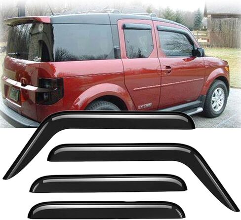 الأصلي 4pcs تنفيس نافذة الرياح المنحرف ، خارج مجموعة حراس المطر جبل ، أقنعة النوافذ الجانبية متوافقة مع 2003-2011 العنصر 94725 in Kuwait