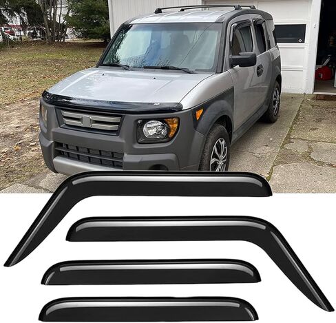 الأصلي 4pcs تنفيس نافذة الرياح المنحرف ، خارج مجموعة حراس المطر جبل ، أقنعة النوافذ الجانبية متوافقة مع 2003-2011 العنصر 94725 in Kuwait