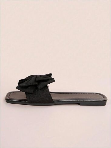 Gorglitter Women's Bow Sandals Flat Sandals لطيف زلة على Slide Mary Facia Sandals in Kuwait