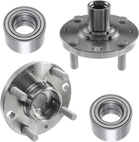 Detroit Axle - FWD Front Wheel Bearing Hubs Kit for Chevrolet Aveo Aveo5 Spark Pontiac G3 Wave Wave5, 2 Wheel Bearing Hubs Assembly 2 Wheel Bearings Replacement in Saudi Arabia