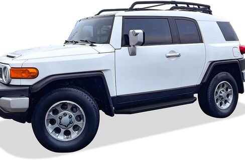 APS Black Running Boards نمط متوافق مع Toyota FJ Cruiser 2007-2014 (الجانبية الخطوات الجانبية) 6in واسعة in Saudi Arabia