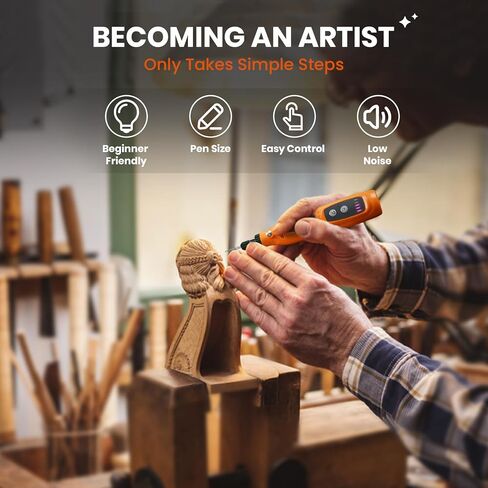 HARDELL Mini Cordless Rotary Tool, 5-Speed Type-C Charging Rotary Tool Kit with 43 Accessories, 3.7V Power Rotary Tool for Sanding, Polishing, Engraving, Carving, Grinding, DIY Crafts in Kuwait