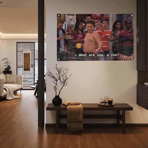 ما أنت كوب كلاسيك شظية Gibbby Funny Tapestry 3x5ft علم مضحك مع 4 نحاس غرفة المعيشة غرفة صالة الألعاب الرياضية in Saudi Arabia