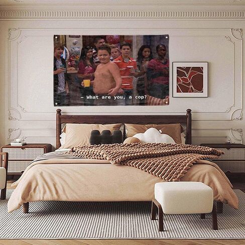 ما أنت كوب كلاسيك شظية Gibbby Funny Tapestry 3x5ft علم مضحك مع 4 نحاس غرفة المعيشة غرفة صالة الألعاب الرياضية in Saudi Arabia