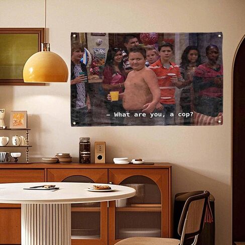 ما أنت كوب كلاسيك شظية Gibbby Funny Tapestry 3x5ft علم مضحك مع 4 نحاس غرفة المعيشة غرفة صالة الألعاب الرياضية in Saudi Arabia
