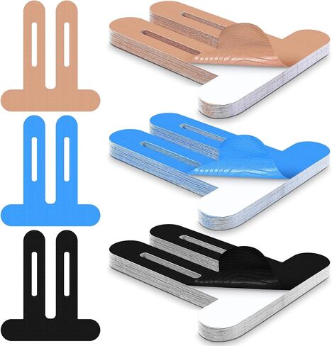 50 Pcs Kinesiology Tape Knee Tape Precut Strips Waterproof Sport Tape Elastic Latex-Free Athletic Tape Kinesiology Tape for Knee Tendons Support Sports Fitness Running Football(Skin Color) in Kuwait