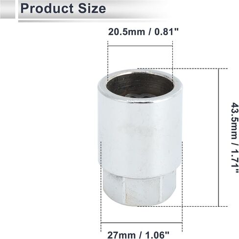 Vehicle Wheel Lock Lugnut for Toyota Type A Anti-theft Screw Nut Removal Key Socket 1pc in Saudi Arabia