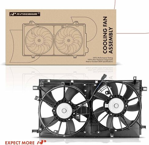 A-Premium Engine Radiator Cooling Fan Assembly Compatible with Select Toyota Models - Prius 2016 2017 2018 2019 2020, L4 1.8L - Replace# 1636137060, 1636336160 in Saudi Arabia