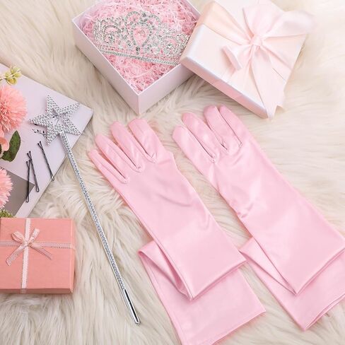 3pcs Princess Costume Accessories Women Crystal Crown Gloves Wand Dress up Set for Halloween Cosplay Birthday Party in Saudi Arabia