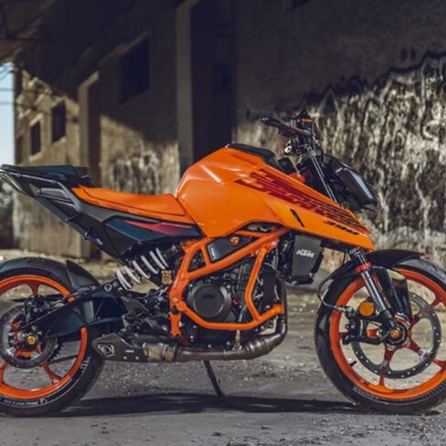 Motorcycle Accessories Engine Bumper Guard Crash Bar Body Frame Protector Falling Protection For 2024 K-T-M Duke 390 Duke390 Part (Orange) in Kuwait