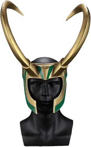 Loki Horns Loki Helmet Crown Mask for Adult Superhero Cosplay Man Halloween Costume in Saudi Arabia