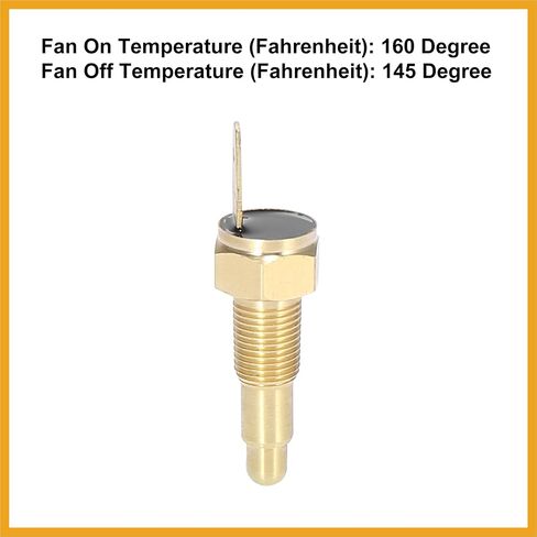 Universal Automotive Radiator Engine Cooling Fan Temperature Thermo Sensor Switch 1/8" NPT 160 Degree on 145 Degree Off Replacement in Saudi Arabia
