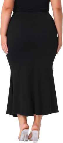 Agnes Orinda Plus Size Skirt for Women Pack Mermaid High Weist Hight Bodycon Long Varts in Kuwait