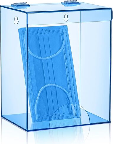 2 Pcs Acrylic Dispenser for Hairnet, Emesis Bags, Wall Mount Clear Acrylic Holder for Beard Nets, Safety Glasses in Kuwait
