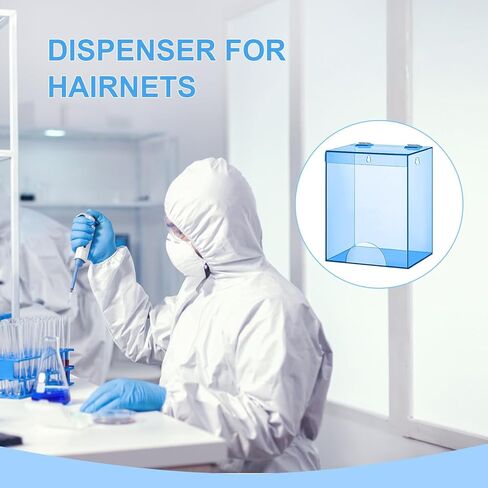2 Pcs Acrylic Dispenser for Hairnet, Emesis Bags, Wall Mount Clear Acrylic Holder for Beard Nets, Safety Glasses in Kuwait