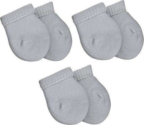 Adjustable Preemie Socks with Bow - 3 Pairs of Turn Cuff Preemie Cotton Socks for Newborn Girls and Boys in Saudi Arabia
