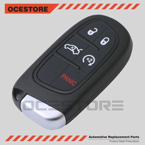 OCESTORE 68394195AA Car Key Fob Keyless Control Entry Remote 68155687AB 5 Button Vehicles Replacement Compatible with 200 300 Charger Challenger 68394191AA in Saudi Arabia