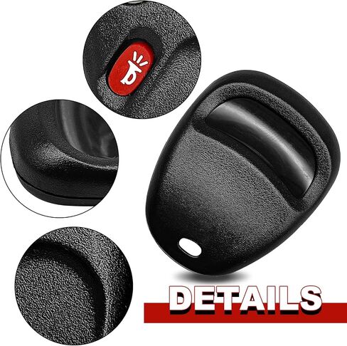 LHJ011 3-Button Key Fob Keyless Remote Control Compatible with 2003-2007 CadiIIac Escalade Chevy Avalanche Tahoe Suburban Silverado Hummer H2 Yukon Sierra (1 Pcs Black) in Saudi Arabia