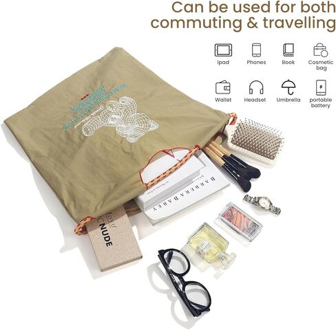 حقيبة حمل الكرة والسلسلة للنساء ، حقيبة حمل قابلة للطي مع مقبض حقيبة اليد الكتف الكبيرة للسفر ، العمل in Kuwait