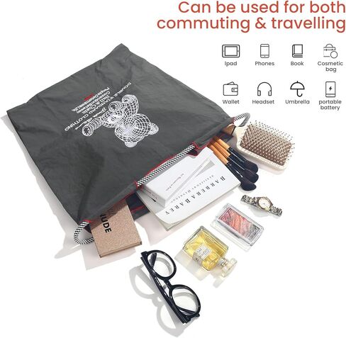 حقيبة حمل الكرة والسلسلة للنساء ، حقيبة حمل قابلة للطي مع مقبض حقيبة اليد الكتف الكبيرة للسفر ، العمل in Kuwait