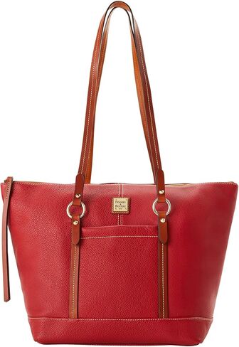Dooney & Bourke Handbags for Women, Pebble Grain Leather Tote Bag with Zipper & Compartments in Kuwait
