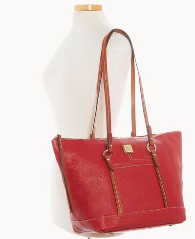Dooney & Bourke Handbags for Women, Pebble Grain Leather Tote Bag with Zipper & Compartments in Kuwait