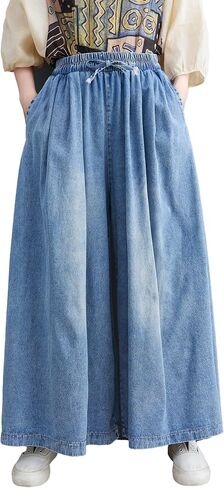 Lai Meng Five Cats Women's Women Wide Wide Legens Carns Prouts المرن مع جيوب in Kuwait