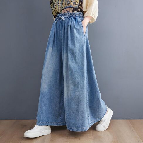 Lai Meng Five Cats Women's Women Wide Wide Legens Carns Prouts المرن مع جيوب in Kuwait