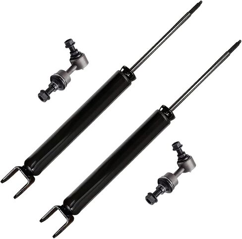 Detroit Axle - مجموعة أشرطة تمتص الصدمات الخلفية لعام 2012-2015 Hyundai Sonata Tucson Azera Kia Optima Sportage 2 Rack Shock Absorbers 2 Sway Bar End Links Set in Saudi Arabia