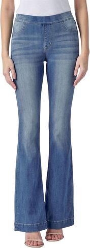 Cello Jeans Women's Mid Rise Easy Flare Pull On Jeggings in Kuwait