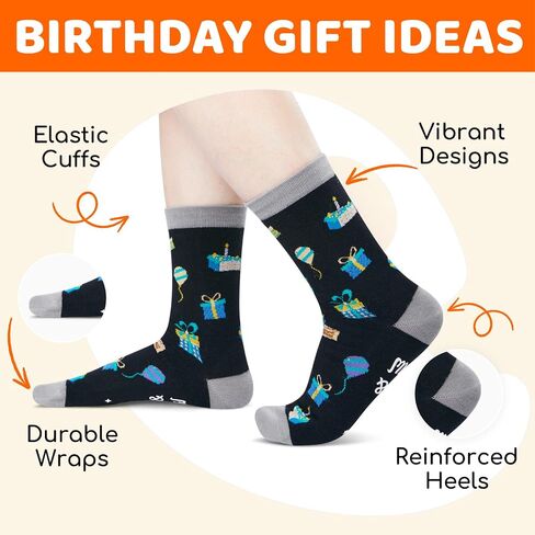 HAPPYPOP Birthday Gift Ideas for Men Women - Socks for 26 27 28 29 30 Year Olds Male in Saudi Arabia