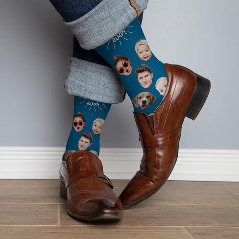 Artsadd Custom Face Socks - Funny Personalized Socks with Picture - Gifts for Men, Dad, Fathers Day, Birthday in Saudi Arabia