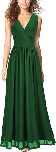 Woosea Womenless Deepe Deep v Neck Sexy شبكة فضفاضة Maxi فستان طويل الطويل in Kuwait