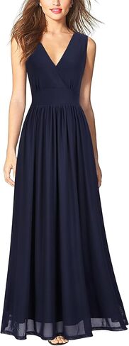 Woosea Womenless Deepe Deep v Neck Sexy شبكة فضفاضة Maxi فستان طويل الطويل in Kuwait