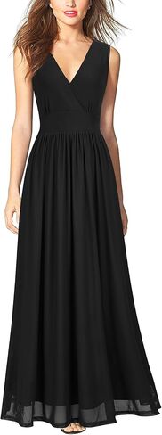 Woosea Womenless Deepe Deep v Neck Sexy شبكة فضفاضة Maxi فستان طويل الطويل in Kuwait
