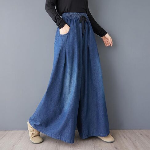 Lai Meng Five Cats Women's Women Wide Wide Legens Carns Prouts المرن مع جيوب in Kuwait