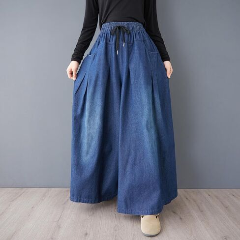 Lai Meng Five Cats Women's Women Wide Wide Legens Carns Prouts المرن مع جيوب in Kuwait