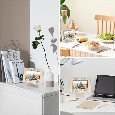 Picture Frames 4x6, Mothers Day Birthday Gifts for Mom, Best Mom Ever Gifts Wood Photo Frames for Mommy, Mom and Son Gifts Home Desk Table Decor (A09) in Kuwait