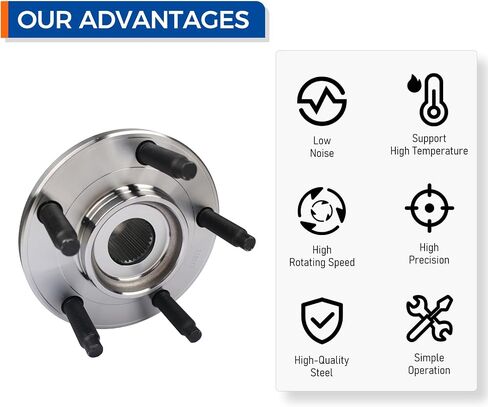 POROD 518517 Front Wheel Hub Bearing Assembly for 2007-2010 Ford Edge ، 2007-2010 Lincoln MKX in Saudi Arabia
