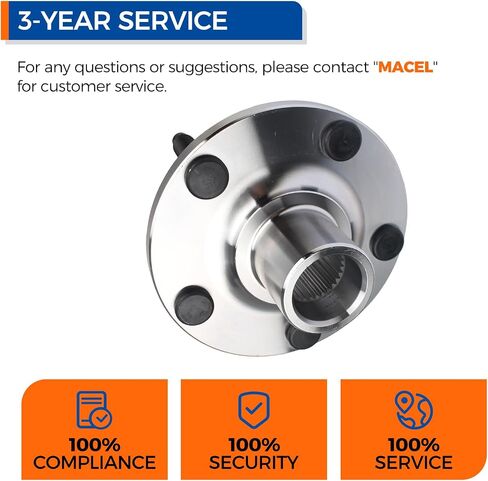 POROD 518517 Front Wheel Hub Bearing Assembly for 2007-2010 Ford Edge ، 2007-2010 Lincoln MKX in Saudi Arabia