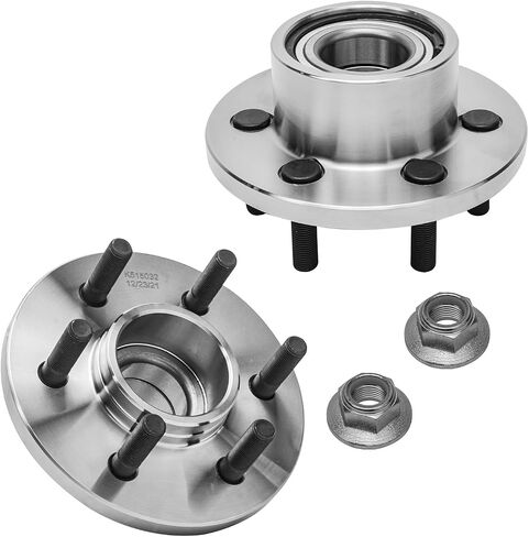 Detroit Axle - RWD Front Wheel Bearing Hubs for 99-03 Dodge Durango 97-04 Dakota [2-Wheel ABS], Replacement 1999 2000 2001 2002 2003 Wheel Bearing and Hubs Assembly Set, Pair Hubs in Saudi Arabia