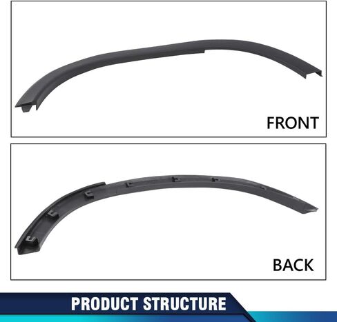 PIT66 الخلفية اليمنى Fender Wheel Flare Trim صب متوافق مع Chevy Trax LTZ 2013-2016/TRAX Premier 2017-2020/TRAX (عارضة الأزياء: LS ، LT) 2013-2022 95298242 ، GM1791123 in Kuwait